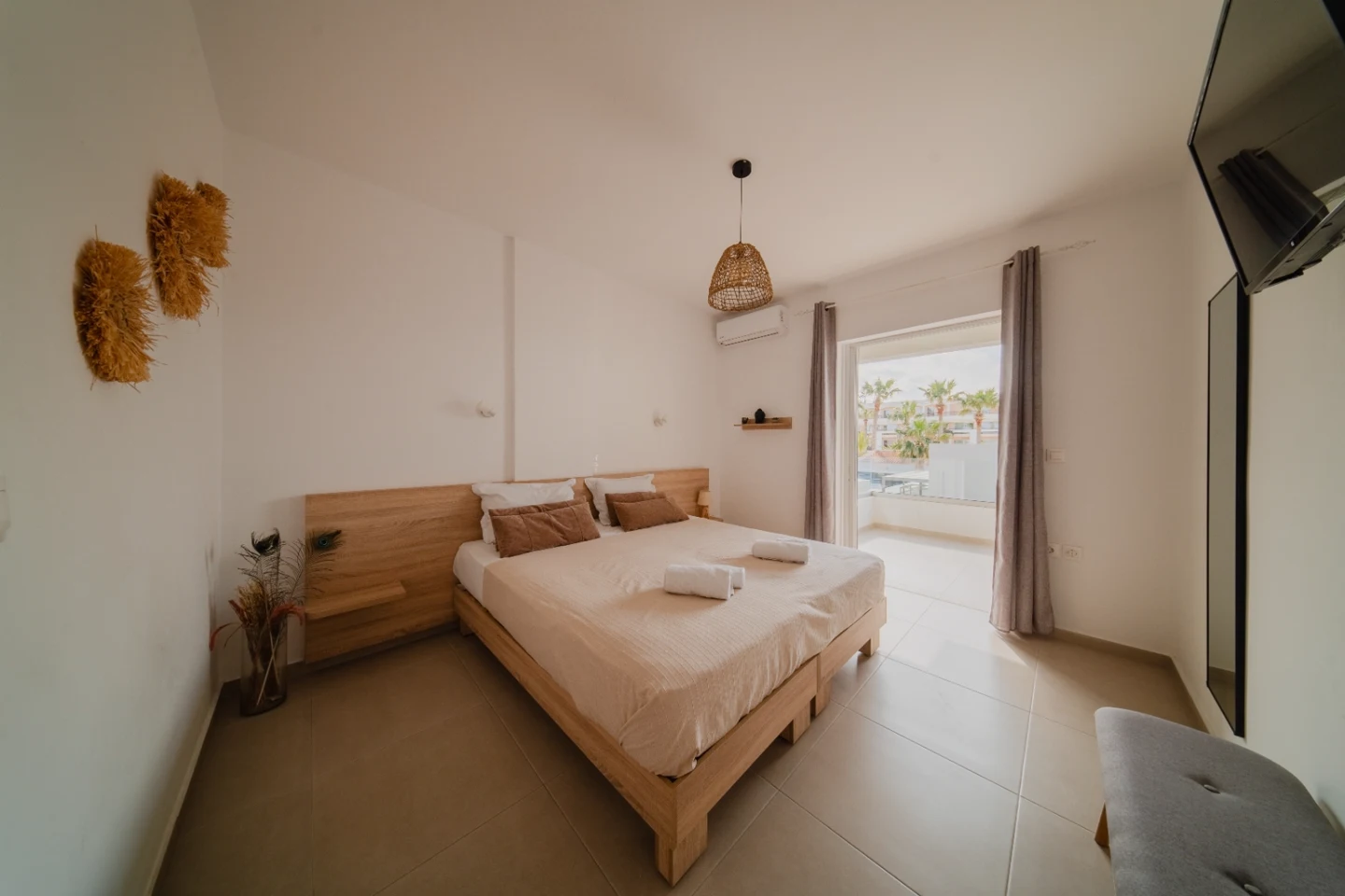 Room 2 with double bed option and balcony view